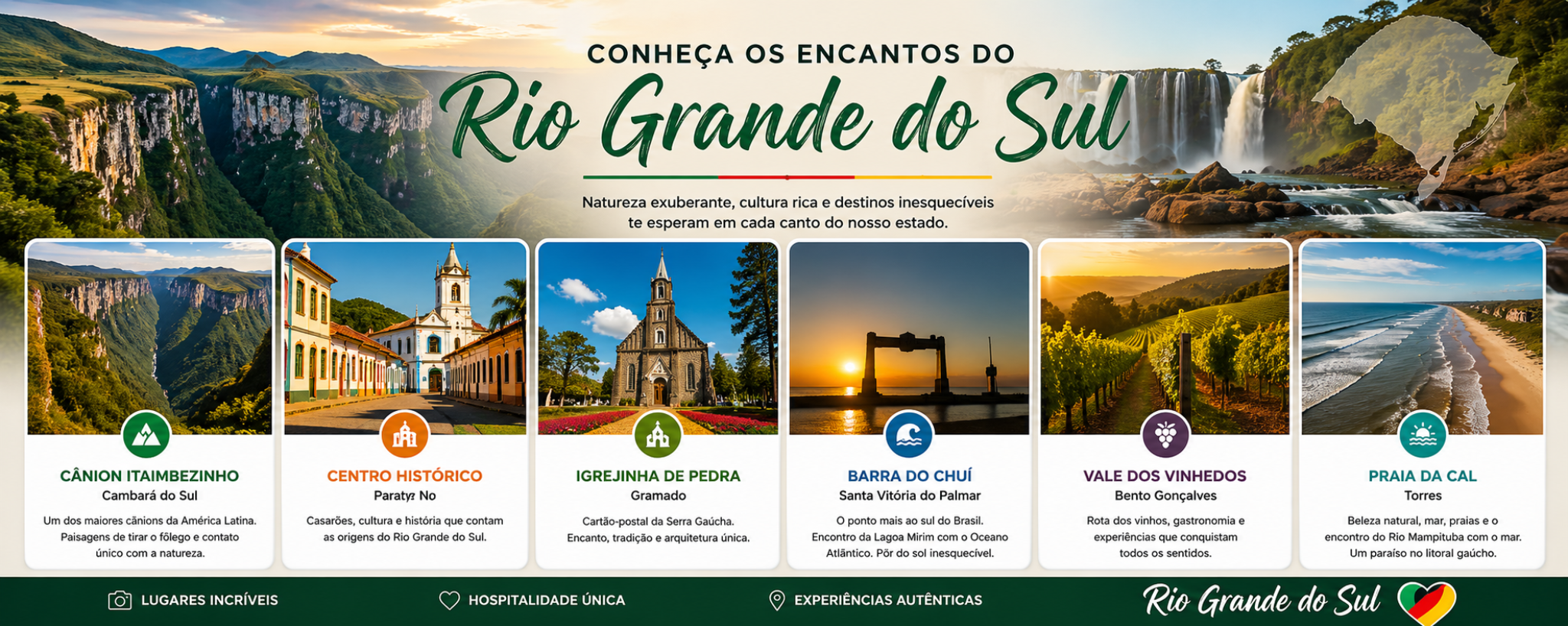 Roteiros e cidades do Rio Grande do Sul